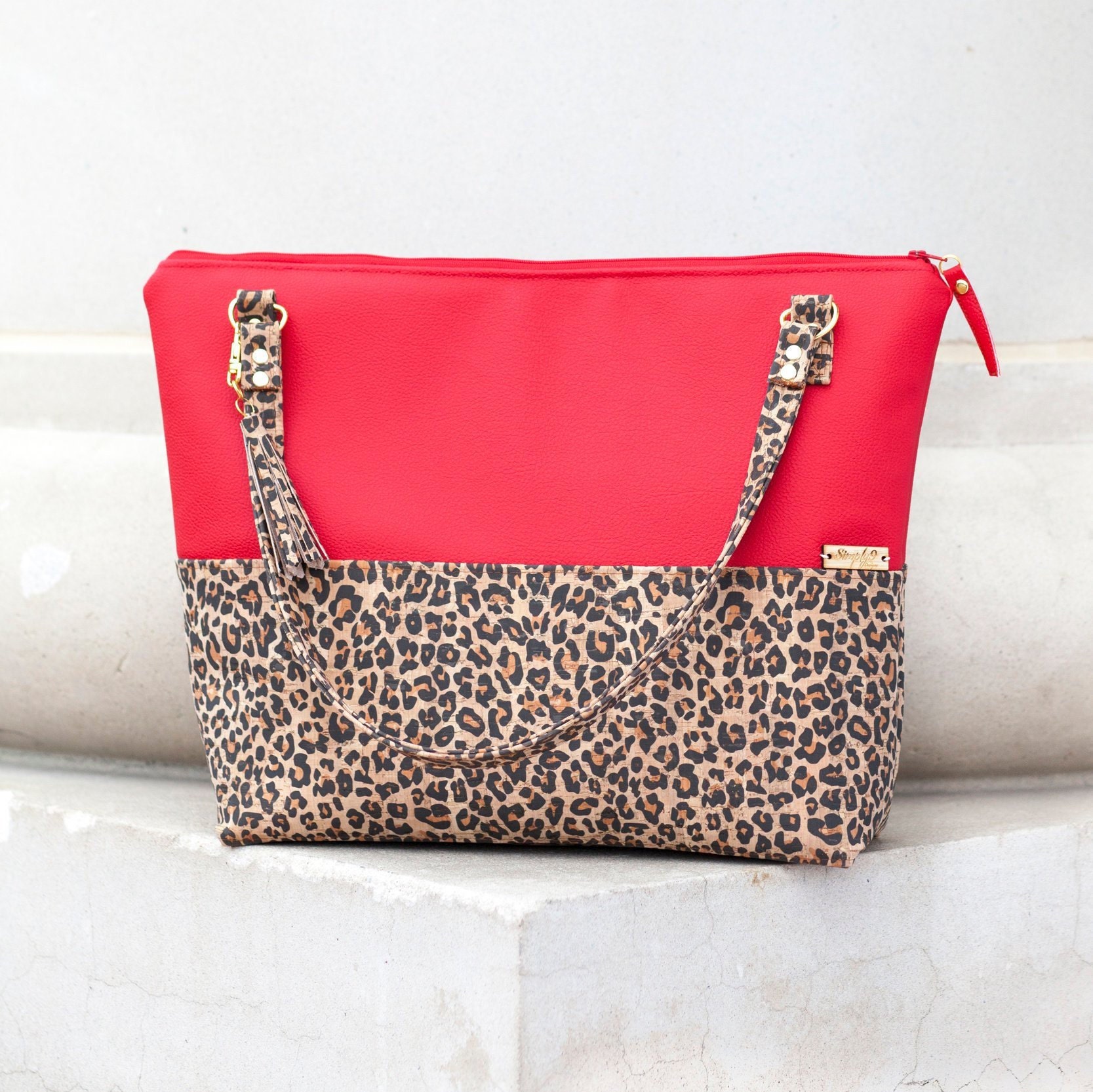 leopard laptop bag
