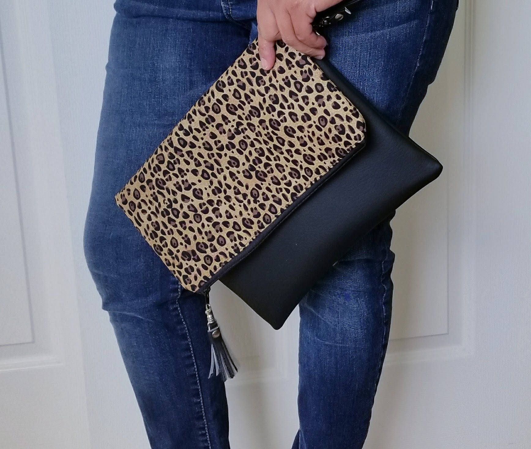 large black clutch purse