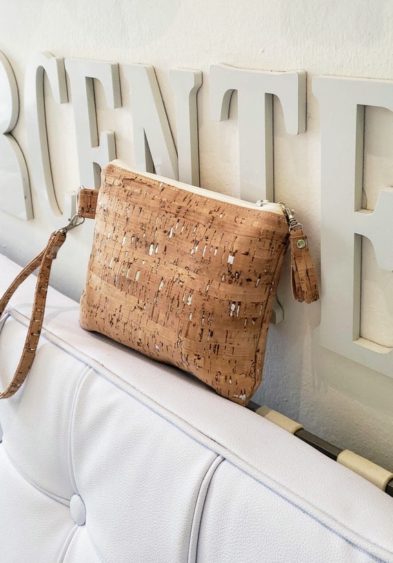 cork clutch purse