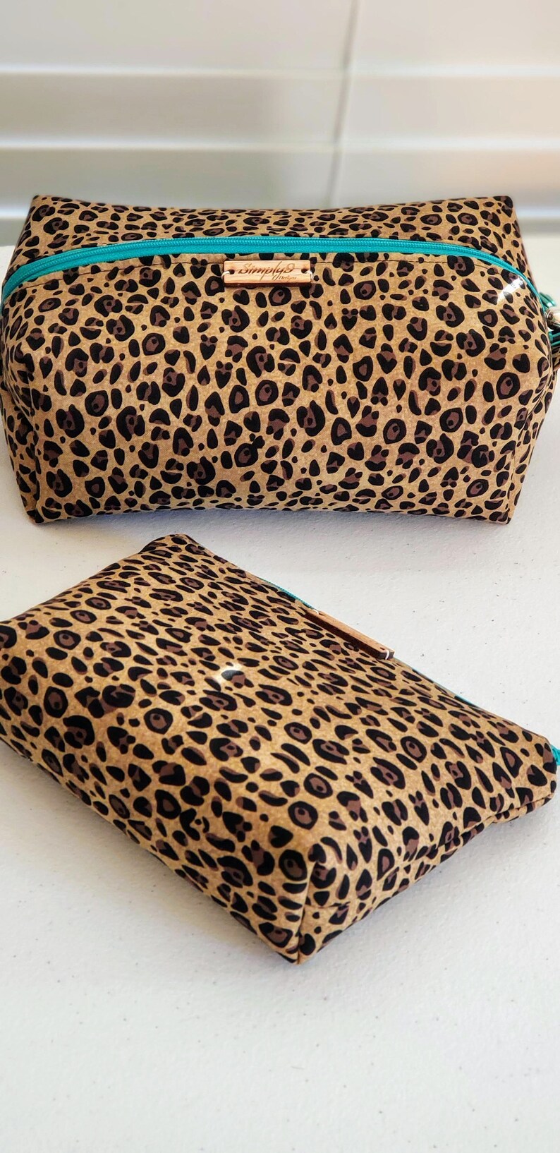 Leopard Makeup Bag Cosmetic Bag Toiletry Bag Women Makeup Etsy