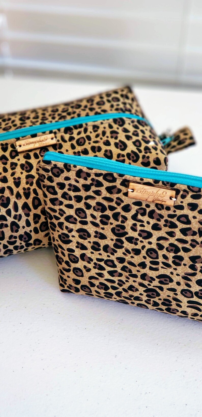 Leopard Makeup Bag Cosmetic Bag Toiletry Bag Women Makeup Etsy