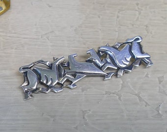 MFA Modernist Sterling Silver Horse Brooch - Equestrian Gift Idea