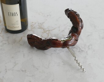Vintage French Grapevine Corkscrew - Clos de Vougeot Winery - Wine Aficionado / Hostess Gift Idea