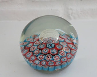 Murano Millefiori Glass Paperweight