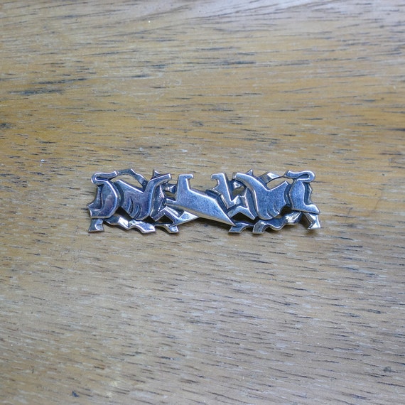 MFA Modernist Sterling Silver Horse Brooch - Eque… - image 3