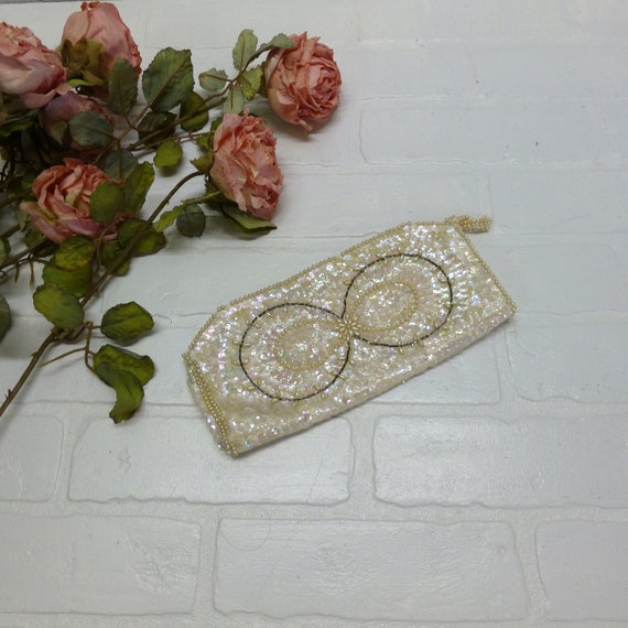 Vintage REGALE Sequin Small Clutch or Eyeglass Ho… - image 1