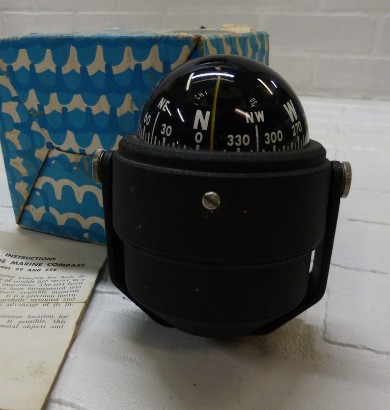 Vintage Airguide 88B Marine Compass Removable UBracket Etsy