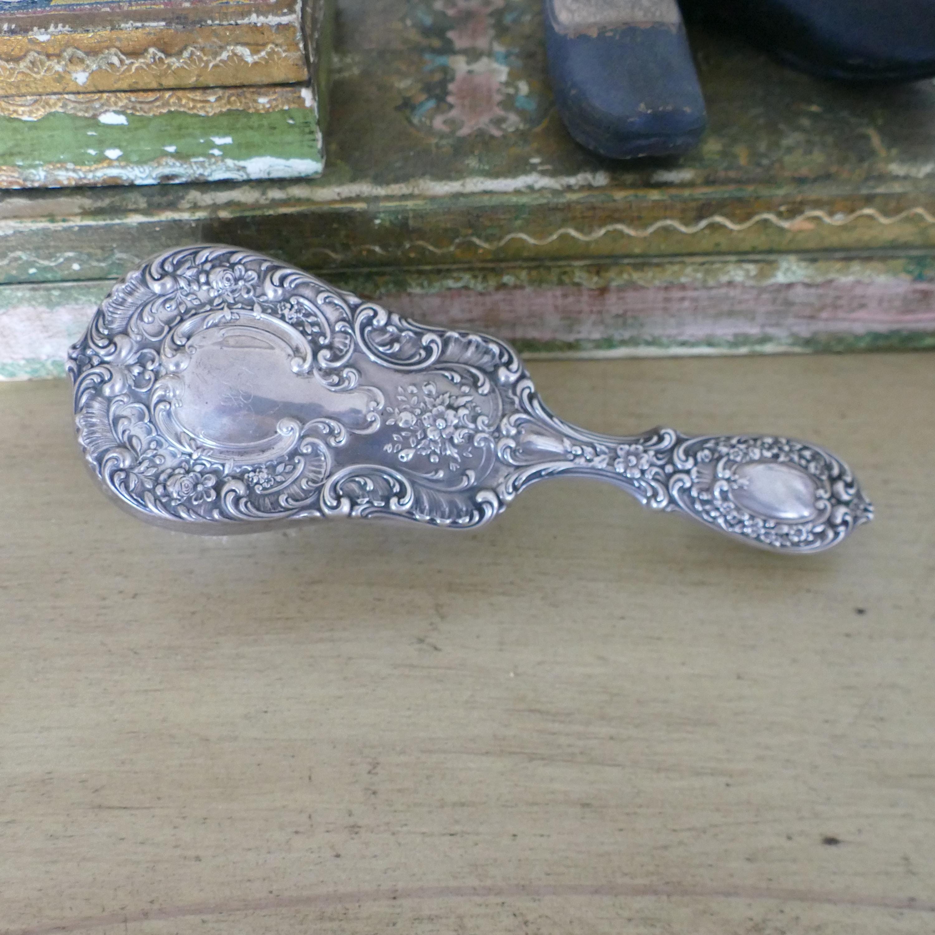Sterling Silver Hair Brush - Etsy