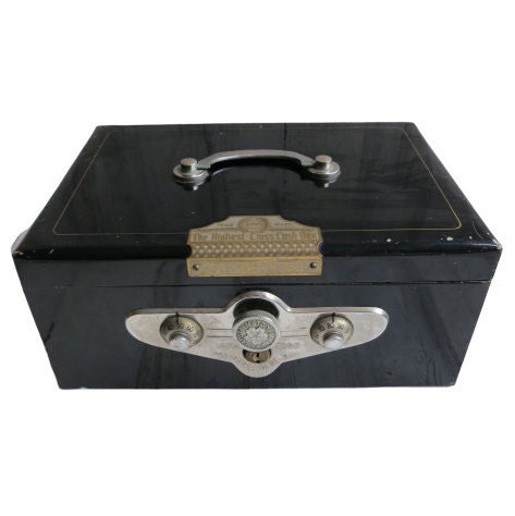 Vintage Yamato Locking Cash Box - Very Cool Old School Highest