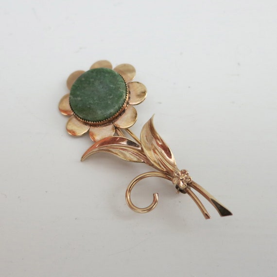 Vintage Daisy Flower Brooch Pin - image 5