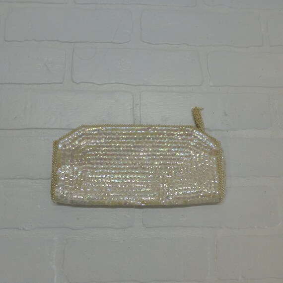 Vintage REGALE Sequin Small Clutch or Eyeglass Ho… - image 6