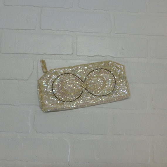 Vintage REGALE Sequin Small Clutch or Eyeglass Ho… - image 7