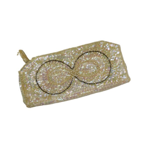 Vintage REGALE Sequin Small Clutch or Eyeglass Ho… - image 2