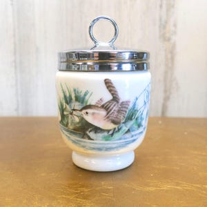 Podwójny wzór jajka Coddler BIRDS firmy Royal Worcester England Fine Bone China