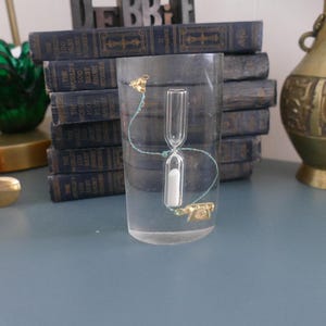 Vintage Lucite roterande telefon 3 minuters timer MCM