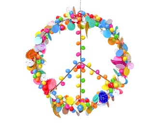 Wunderschöner Peace Pastell Anhänger Durchmesser 17cm #MoiMemeHamburg