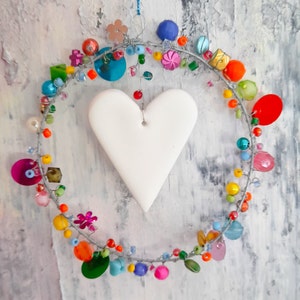 Beautiful heart pendant window decoration diameter 10 cm #MoiMemeHamburg