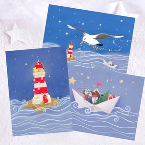 3 piezas Set de postales navideñas de lujo #MoiMemeHamburg