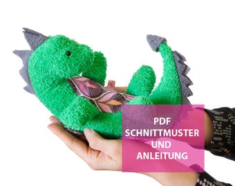 PDF - Version Dinosaurier Baby Geoffrey  # Happy Sewing Kit Dino Geoffrey dinosaur von Moi-Même - Dinosaurier DIY Nähpaket Dinobaby Dino