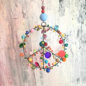 3 x PEACE Set Peace to the world door/window wreath 20 cm/hanger 13 cm/sticker 5 cm MoiMemeHamburg image 7