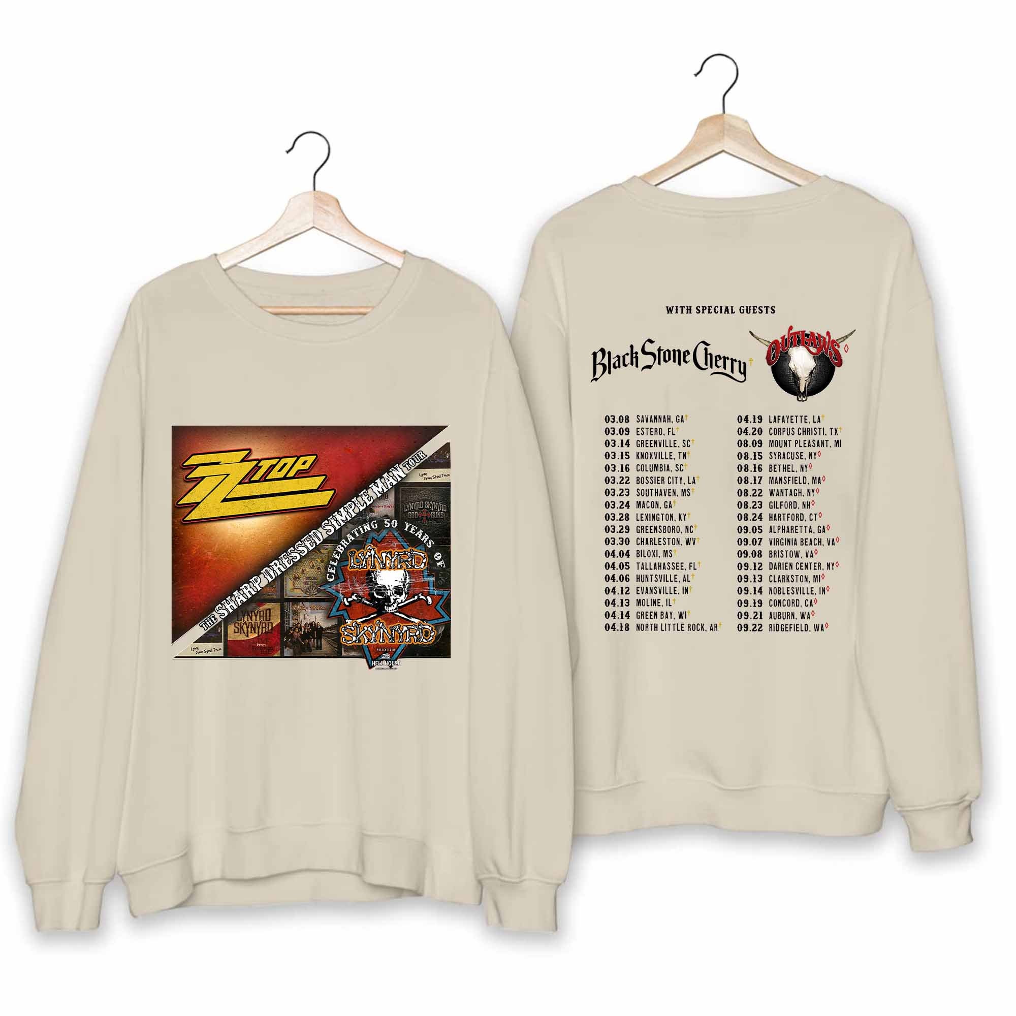 Lynyrd Skynyrd ZZ Top Tour 2024 Shirt, ZZ Top World Tour 2024 Shirt ...