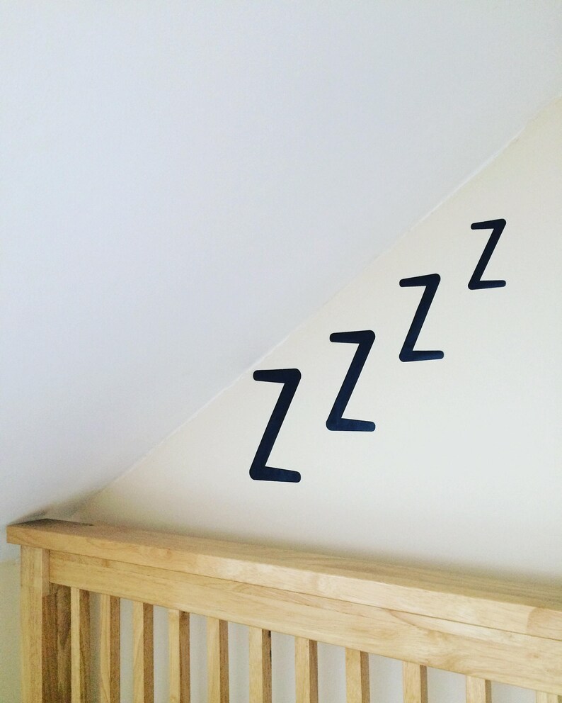 Zzz Sleepy Wall Decal Zzz Sleepy Wall Sticker Zzz Zzz | Etsy
