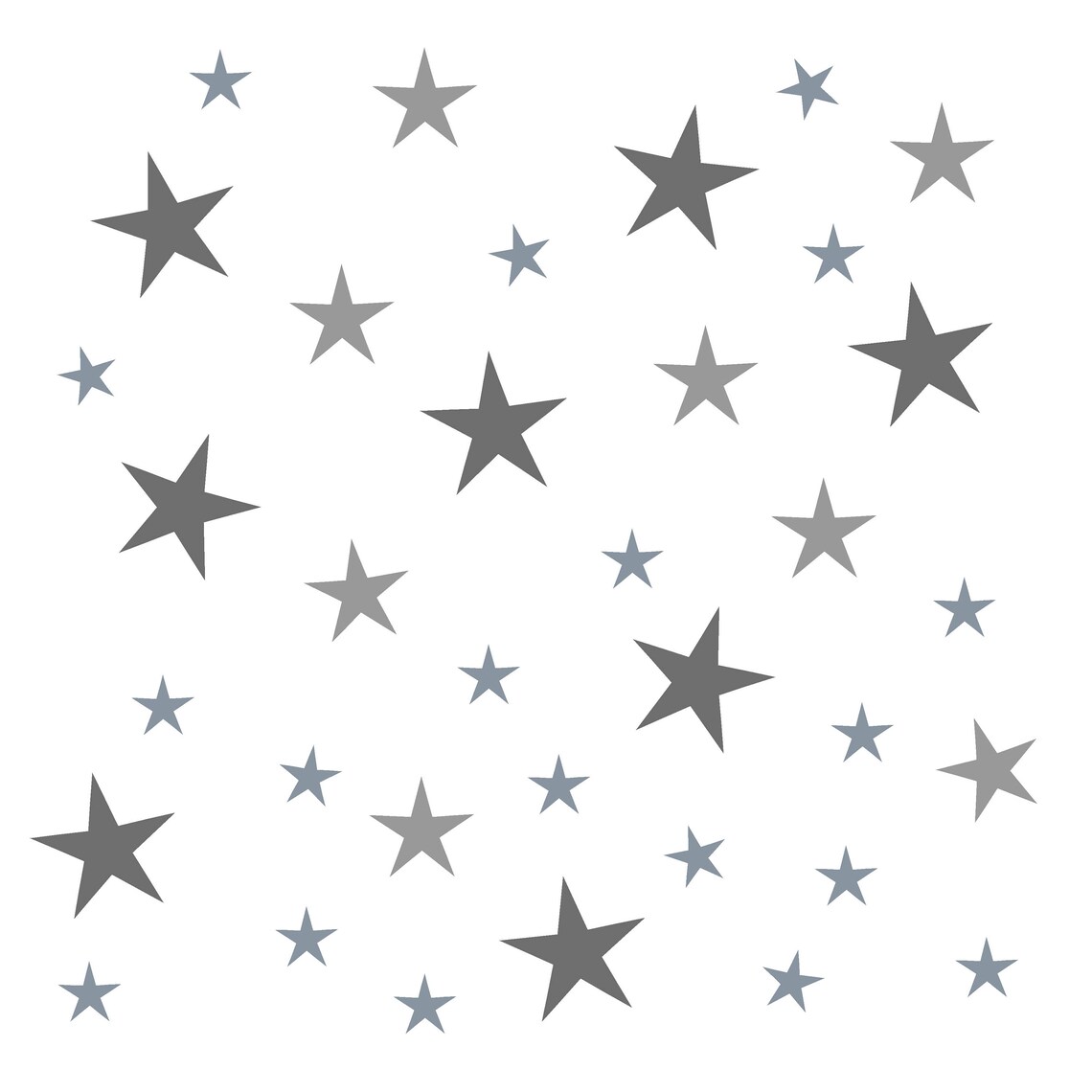 Multi Size Star Wall Decals Star Wall Stickers Star Decor Etsy