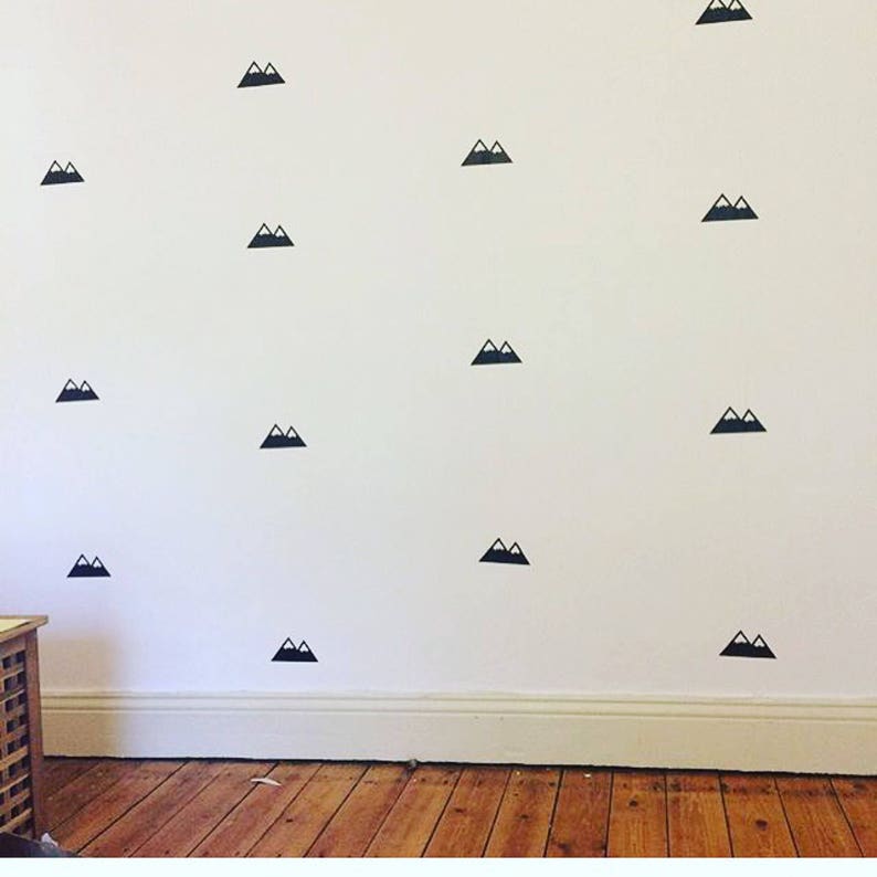 Mountain Decals Mountain Wall Stickers Mountains Nursery Etsy