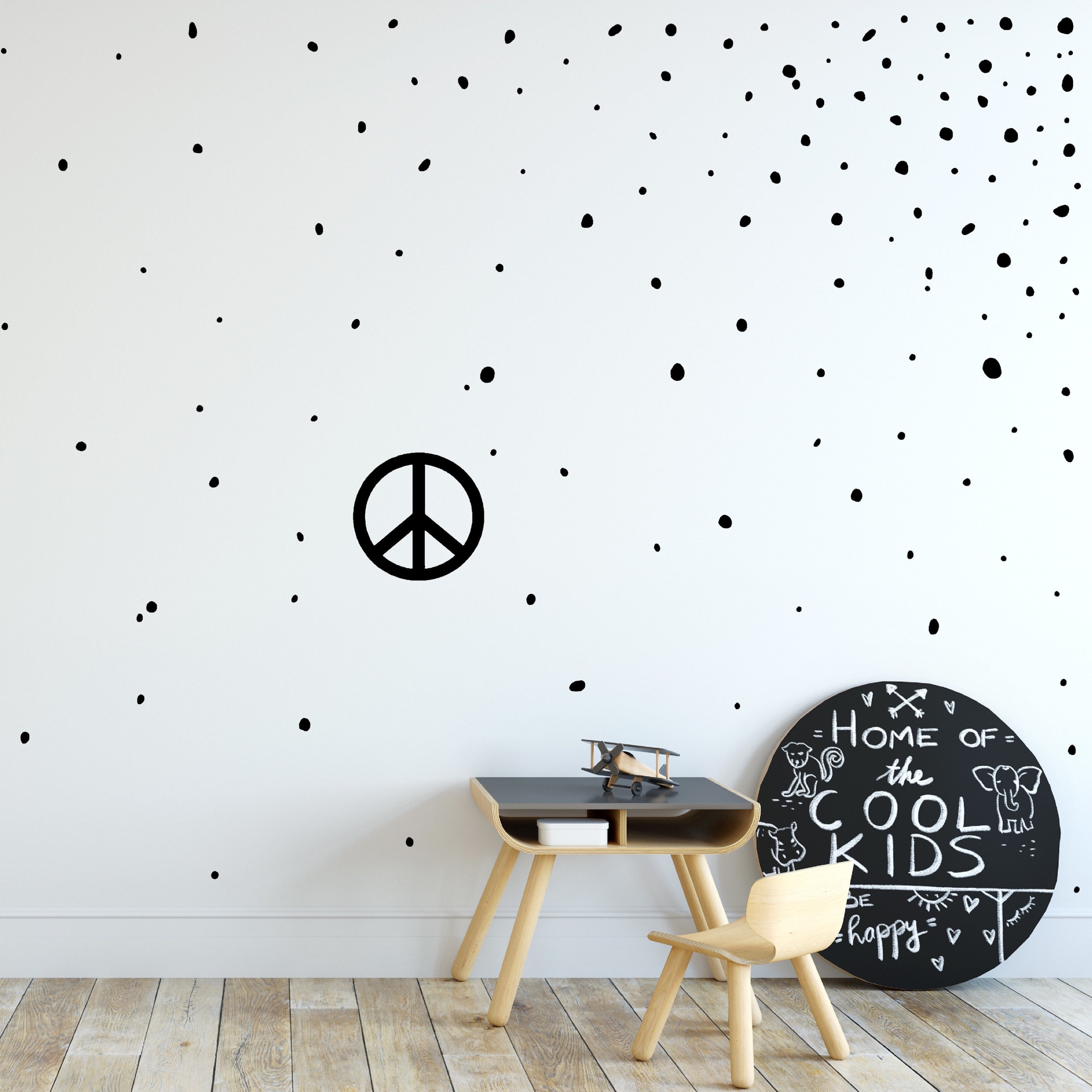 Peace Sign Wall Decal Peace Sign Wall Art Peace Sign | Etsy