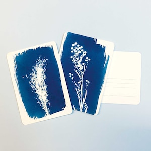 DIY Aquarell Postkarten - Cyanotypie - Van Dyke - Fotografie - analog - Postkarte Liebe - kreativ - DIY Art - make your own - send love