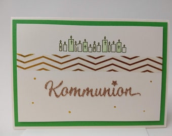 Kommunionkarte mit Umschlag Karte zur Kommunion  Geldgeschenk