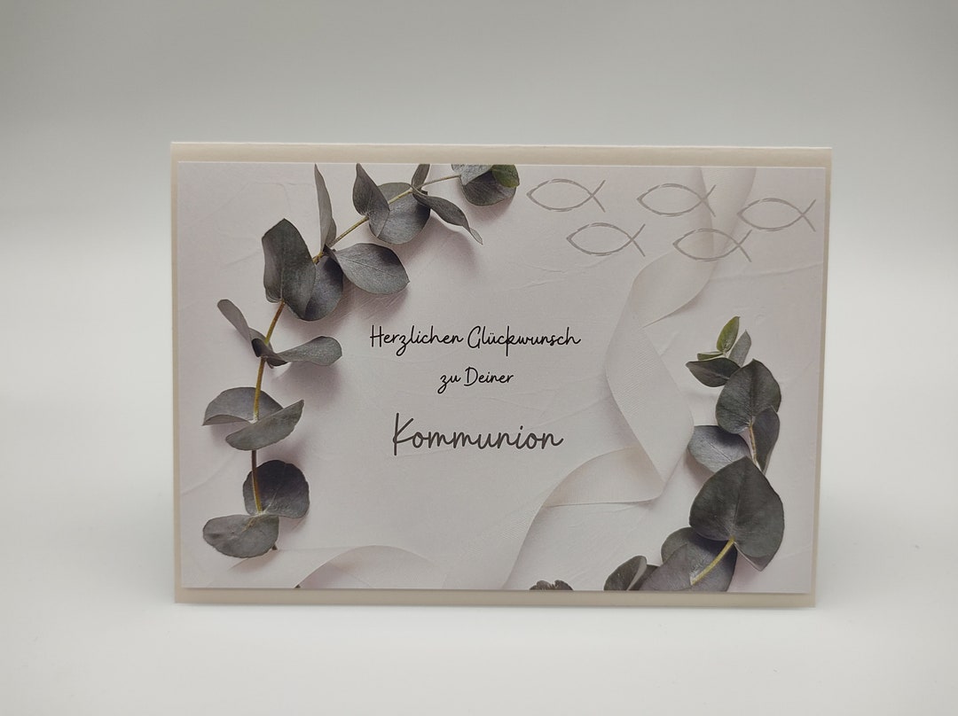 Was Schreibt Man Auf Den Umschlag Einer Kommunionkarte www.etsy.com