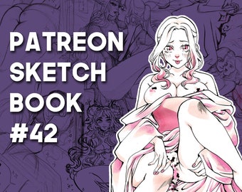 Patreon Sketchbook PDF #42 | Art for Adults, downloadable, process scans