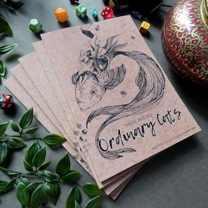 Libro de arte / No hay gatos ordinarios, Colección de arte, Libro de arte de bocetos, Arte de fantasía, Gatos de fantasía, Caballeros de los gatos, D&D