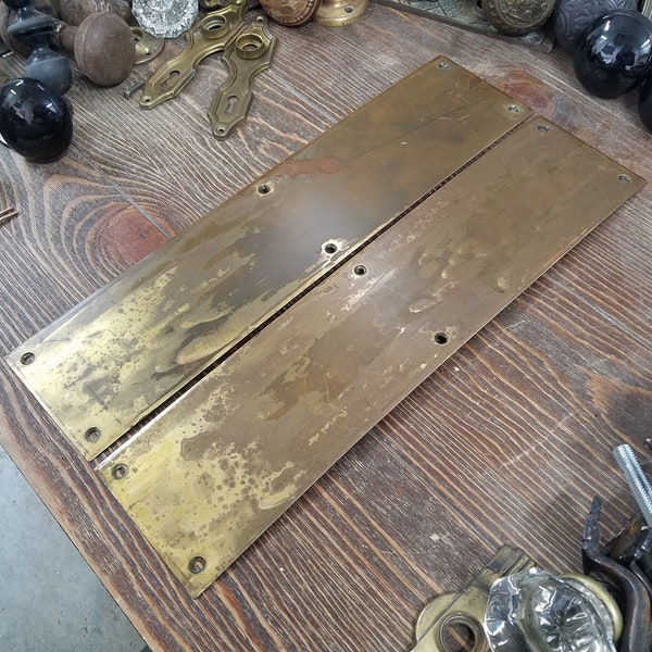 Antique Brass Door Kickplate Etsy