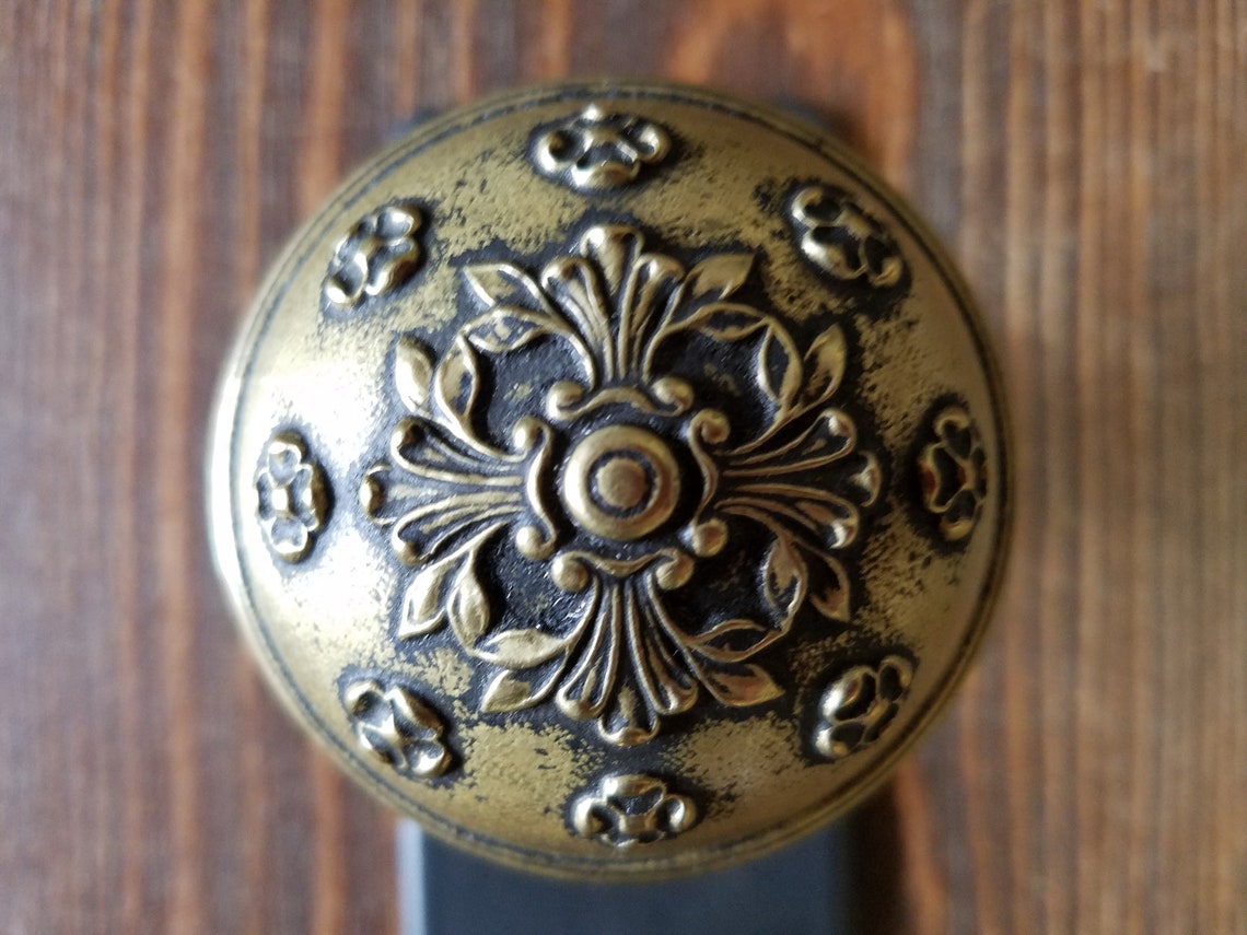 Antique Dummy Door Knob Cast Brass Norwalk Fairfield on Etsy