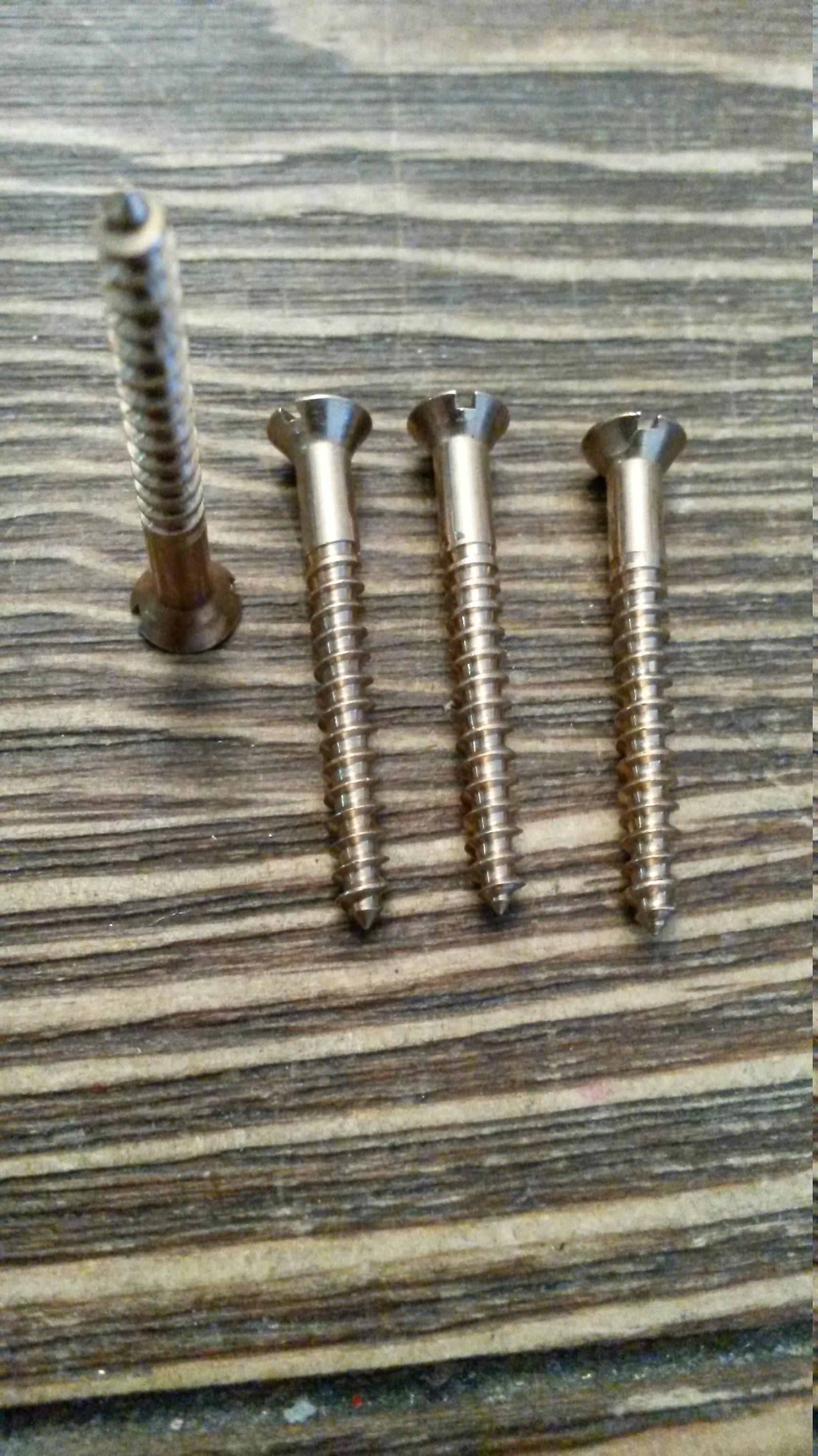 Slotted Bronze Screws Mounting Screws New Dummy Knob Screws Etsy