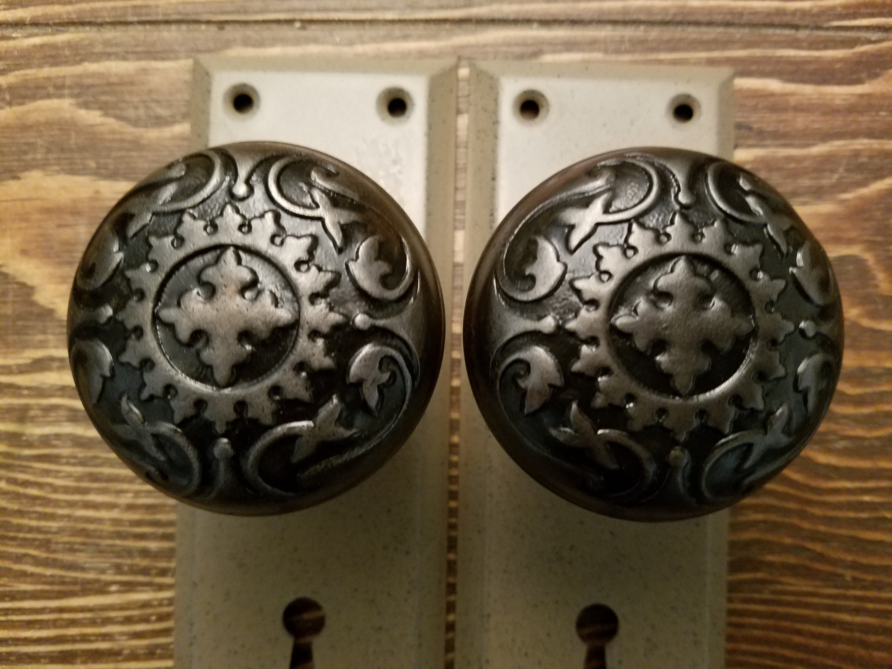 Antique Dummy Door Knobs Wrought Steel Penn Eckley Design and Etsy