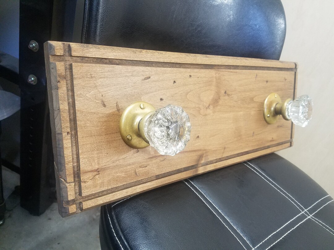 Antique Door Knob Coat Rack Wall Coat Rack Antique Glass Etsy