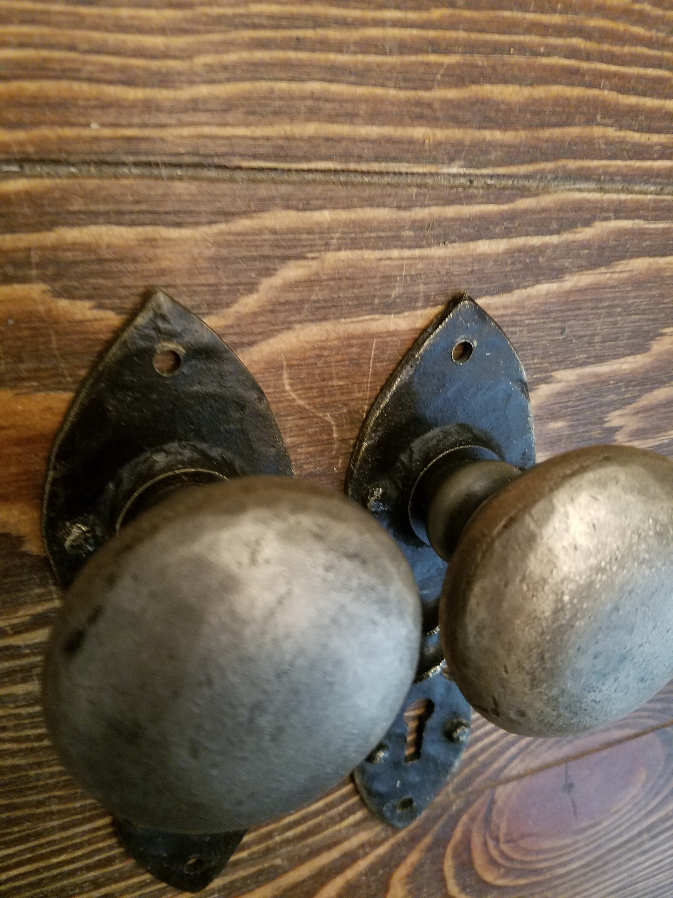 Antique Dummy Door Knobs Cast White Bronze Sargent Catalonia Etsy