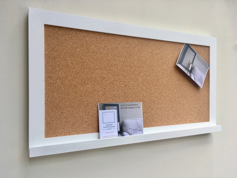 Large Notice Board With Shelf. 100 Frame Colours Offered Etsy