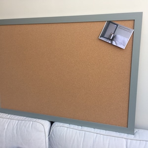 Framed Cork Board – 100+ Colours – Handmade Pinboard for Home and Work