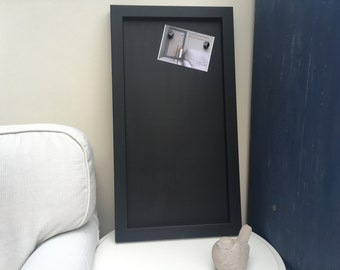 Large Magnetic Blackboard | Quality Chalkboard | Kitchen Organiser | Black Decor | Home Office Bulletin Board | 100+ Frame Colours