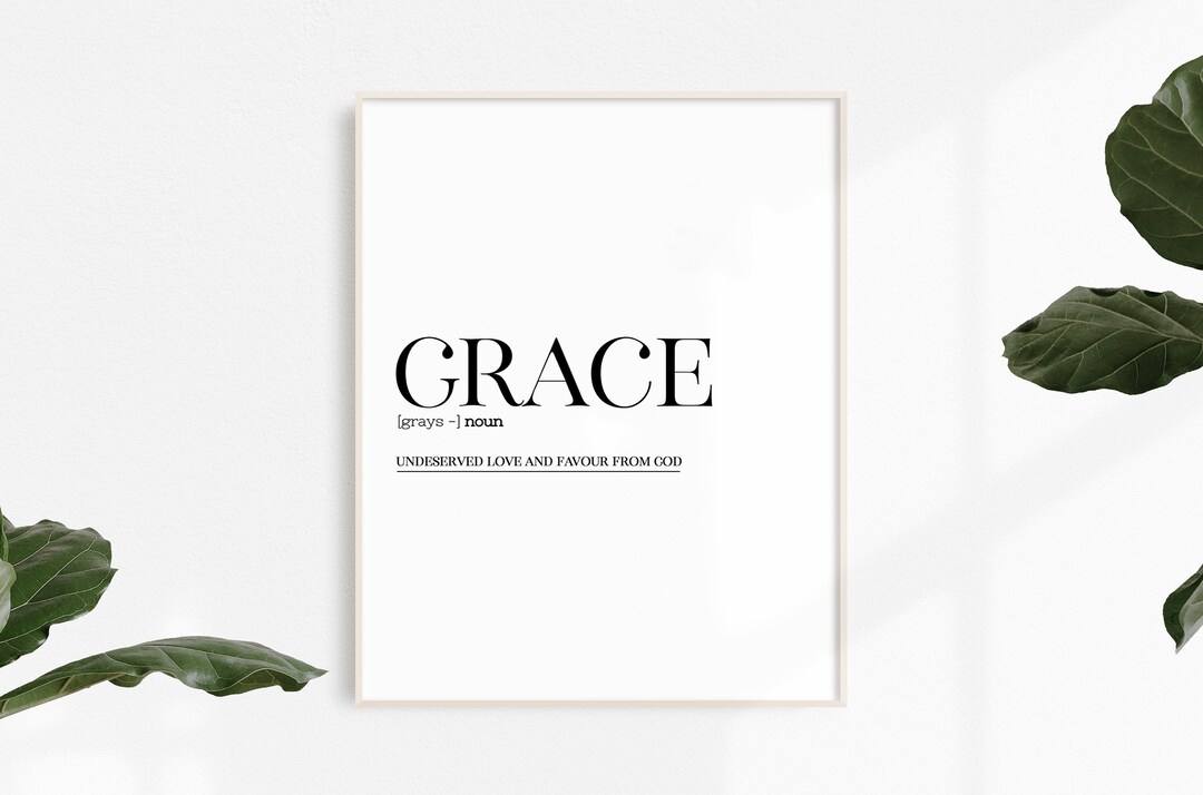 GRACE DEFINITION PRINT Bible Verseprintable Bibleprintable - Etsy