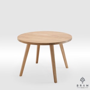 Rotondo Da Pranzo Tornante Tavolo Rotondo Rovere Gambe In Etsy
