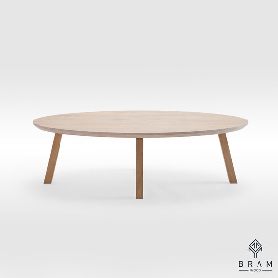 Oval Coffee Table Ellipse Coffee Table. Scandinavian Minimal | Etsy