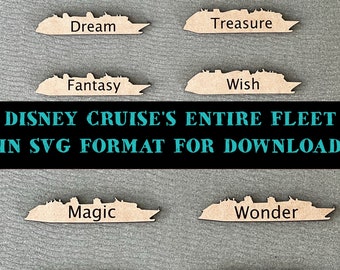 Magical Cruise Fleet Silhouette download svg commercial use allowed