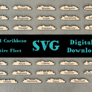 Royal Caribbean Cruise Fleet silhouet download svg commercieel gebruik toegestaan
