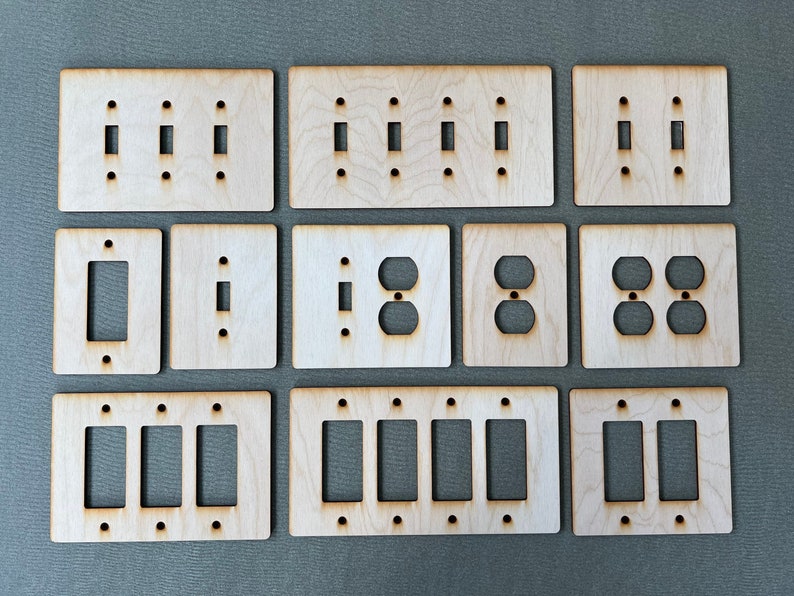 Original Light Switch Cover Svg Dxf Set Digital Download Etsy