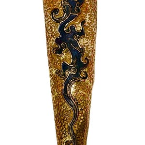 Vintage Wall Pocket Vase – Made in Japan – Mid-Century Asian Motif Ceramic Wall Hanging Planter